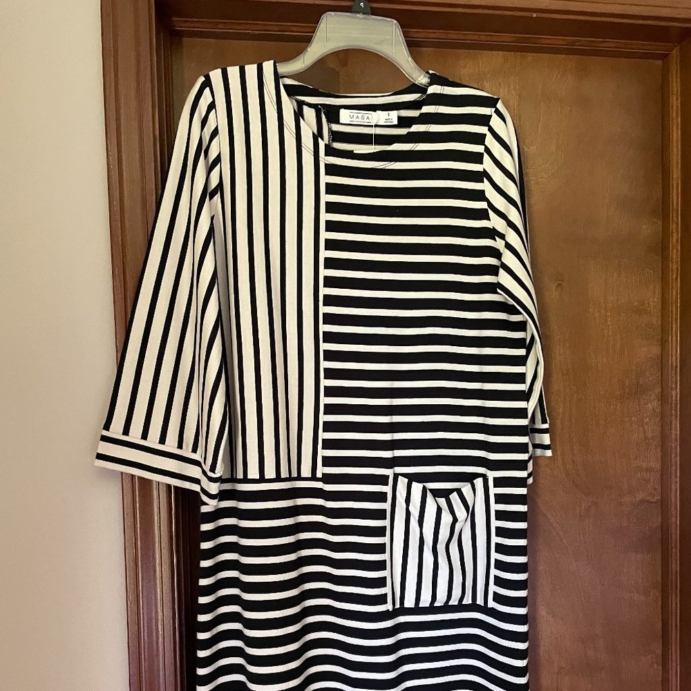 Masai Black Dress Nydimi 1005133..Size Small